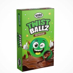 Twist Ballz – Mint Filled Milk Chocolate