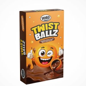 Twist Ballz – Orange Filled Milk Chocolate